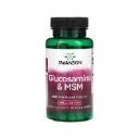 Swanson Glucosamina Y Msm, Para El Cuidado Avanzado De Las Articulaciones, 60 Cápsulas Vegetarianas
