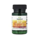 Swanson B12 Hidroxicobalamina, Bayas Mixtas, Energía Y Metabolismo, 1000 Mcg, 60 Tabletas Masticables 