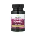 Swanson Vitaminas D3 Y K2 Con Estroncio, Salud Ósea, 60 Cápsulas Blandas 