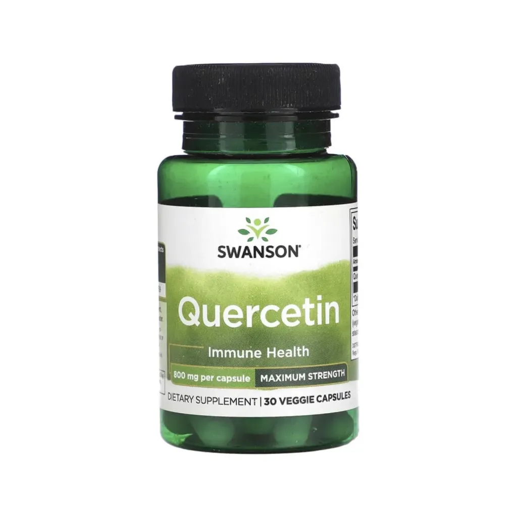 Swanson Quercetina De Máxima Potencia, Salud Inmunológica, 800 Mg, 30 Cápsulas Vegetales.