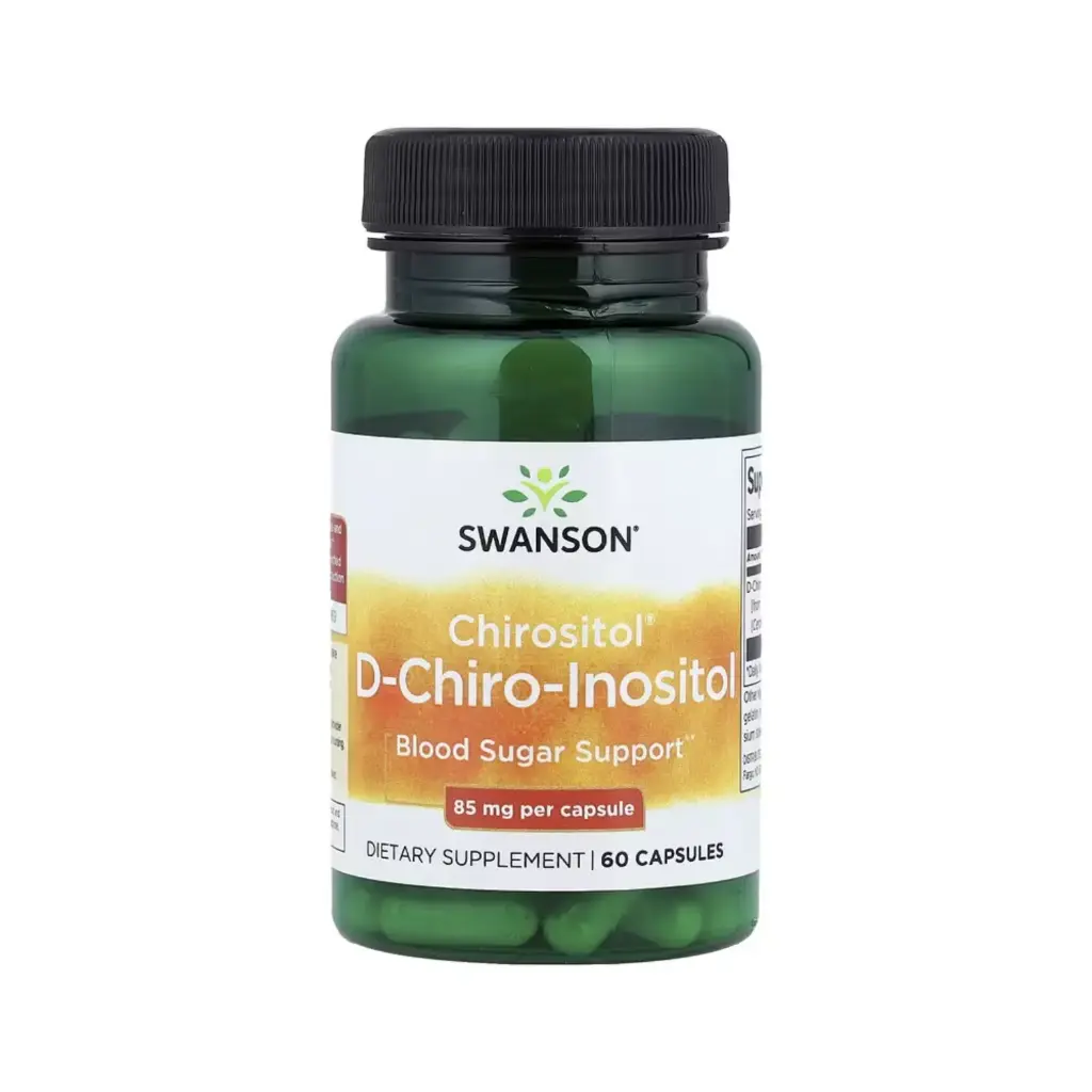 [87614029337] Swanson D-quiroinositol Chirositol, Refuerzo Para La Glucemia, 85 Mg, 60 Cápsulas 