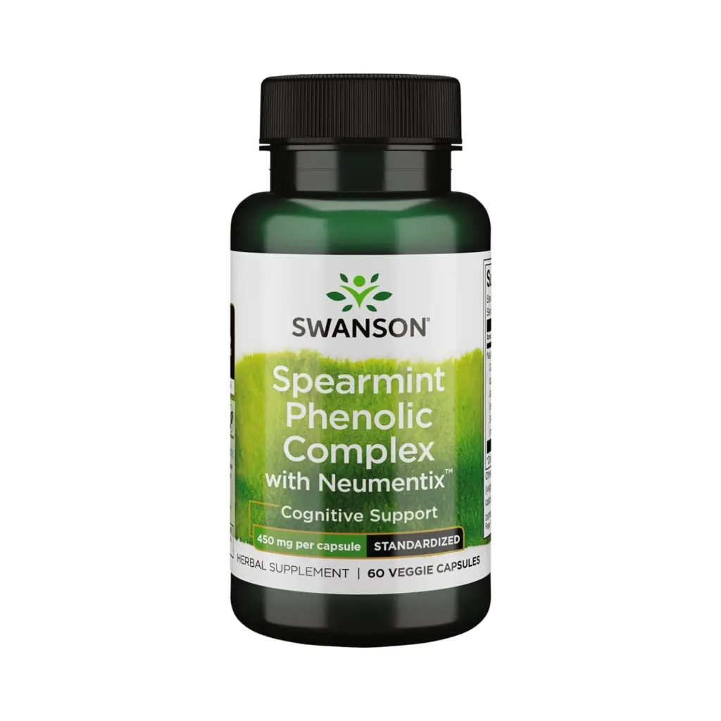 Swanson Complejo Fenólico De Menta Verde, 450 Mg, 60 Cápsulas Veganas