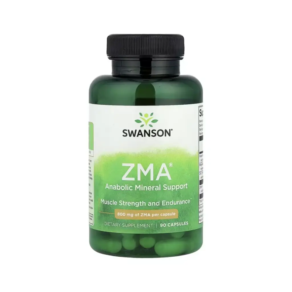 Swanson Zma, Refuerzo Mineral Anabólico, Fuerza Y Resistencia Muscular, 90 Cápsulas 