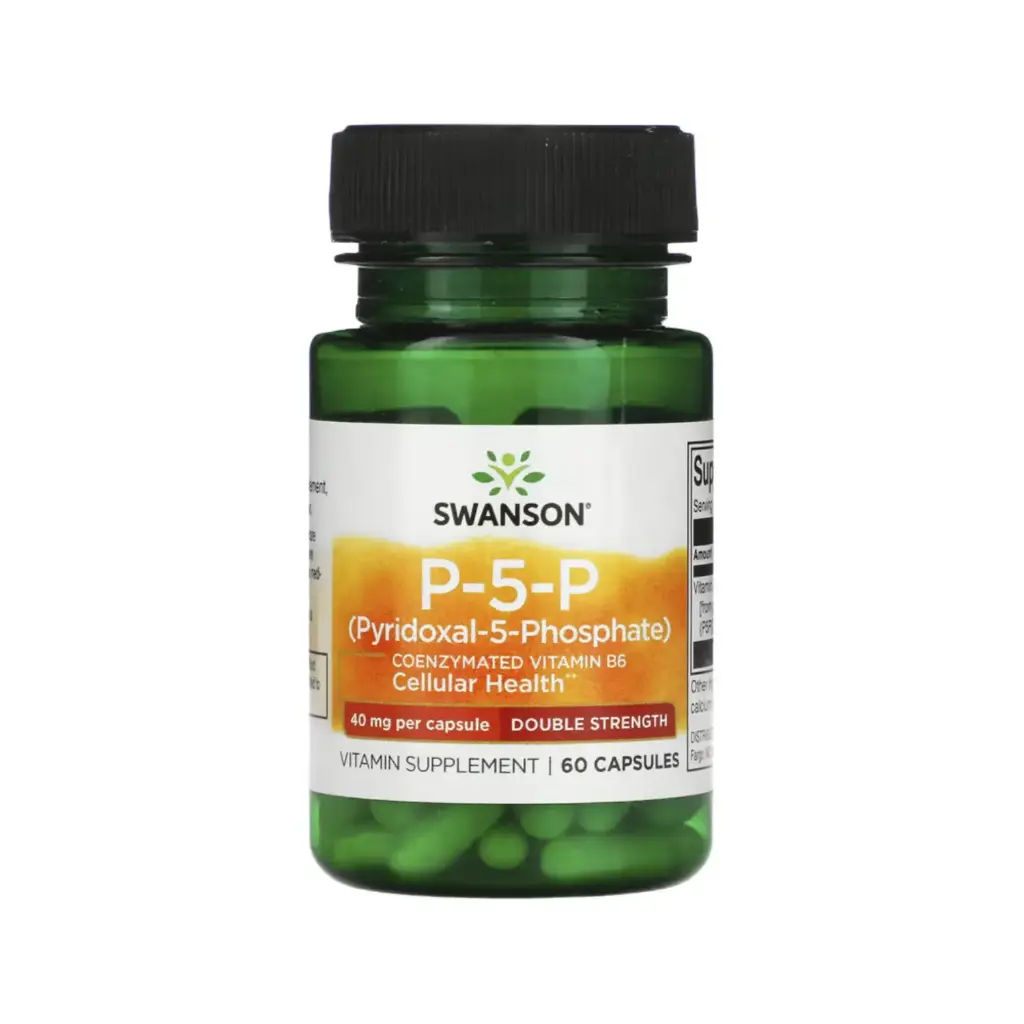 [087614210278] Swanson P-5-P, Salud celular, 40 mg, 60 cápsulas 