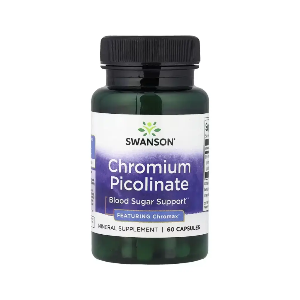 SWANSON PICOLINATO DE CROMO CON CHROMAX 200MCG 60 CAPS SFN