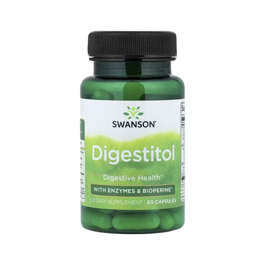 Swanson Digestitol, Salud Digestiva, 60 Cápsulas 