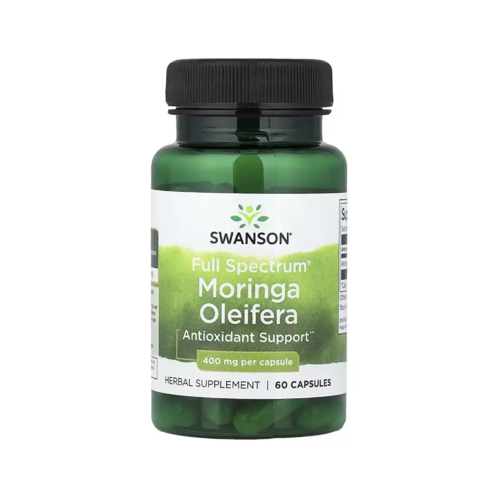 Swanson Moringa Oleifera Full Spectrum, Protección Antioxidante 400 Mg, 60 Cápsulas