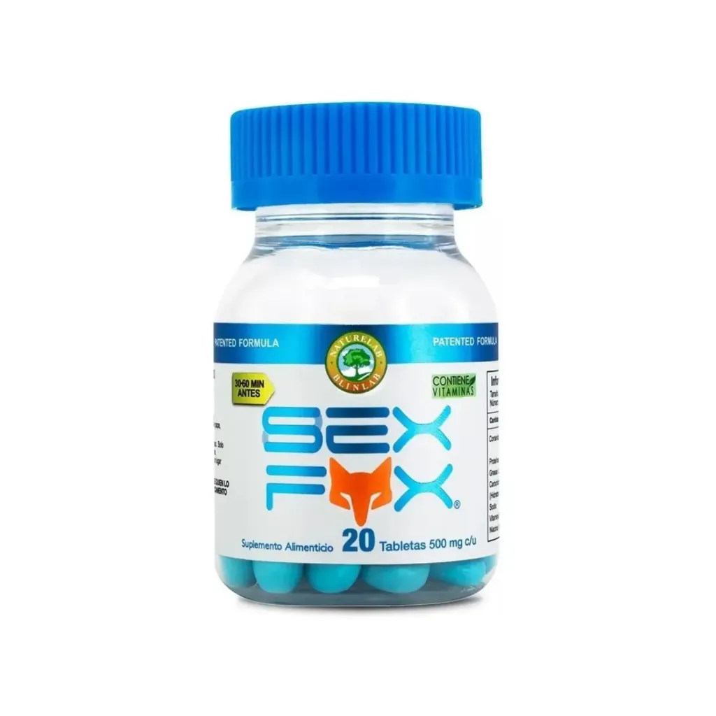 Blinlab Sex Fox 20 Tabletas 500mg Formula Masculina