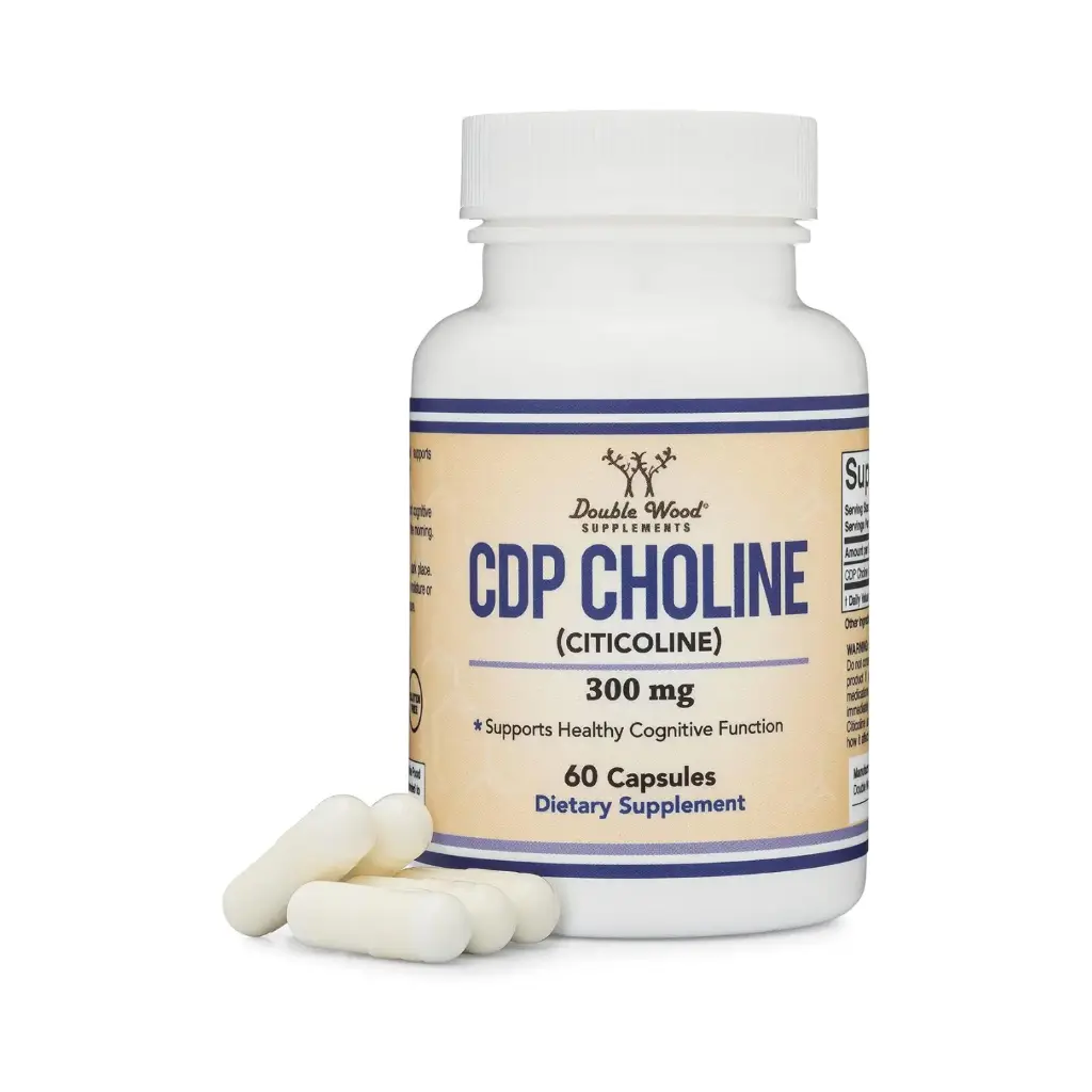 [685349903207] DOUBLE WOOD CDP Choline Citicolina 300mg con 60 caps.