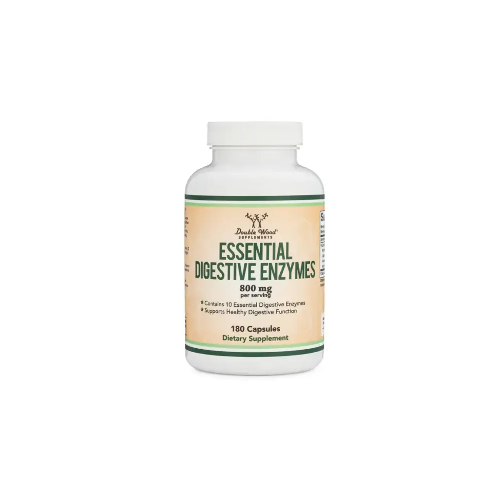 [859793007952] DOUBLE WOOD Essential Digestive Enzymes 180cáps/400mg