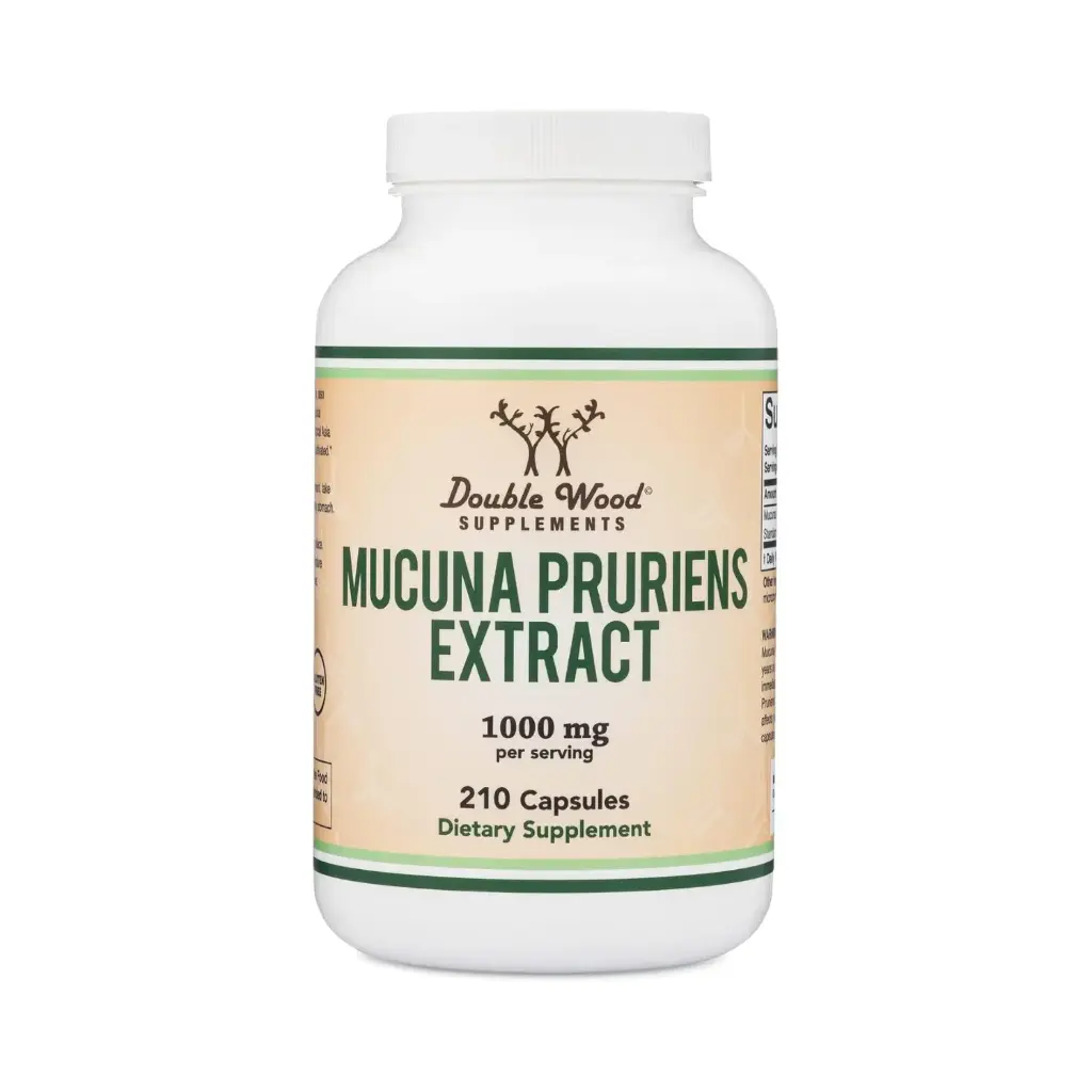 Double Wood Extracto De Mucuna Pruriens 500 Mg, 210 Caps