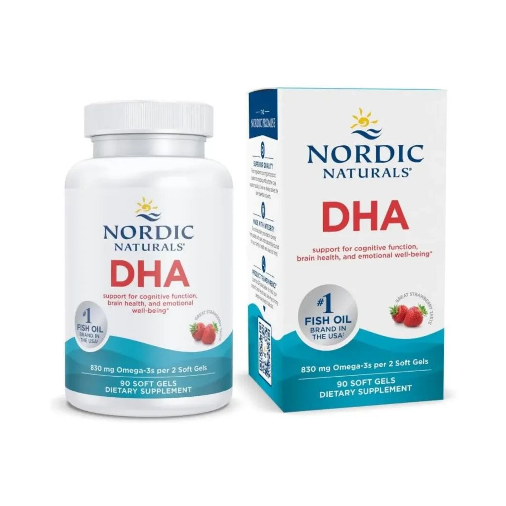 Nordic Naturals DHA 830 mg omega-3 Con 90 Capsulas Blandas