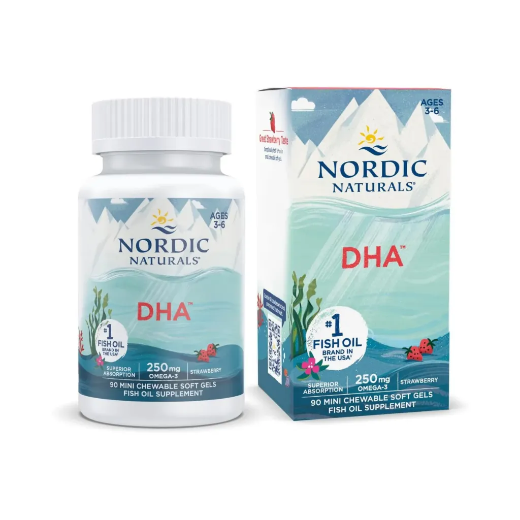 [768990017100] Nordic Naturals Dha Para Niños 90 Minicomprimidos 250mg Omega 3 Sabor Fresa