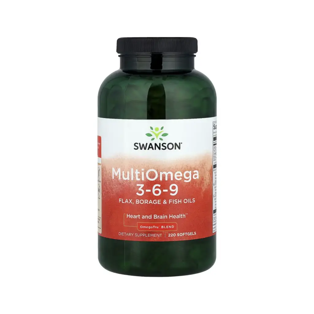 [087614170831] Swanson Multi Omega 3-6-9, Salud Del Corazón Y El Cerebro, 220 Cápsulas Blandas 
