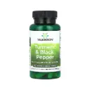 Swanson, Cúrcuma Y Pimienta Negra, Salud Cardiovascular Y De Las Articulaciones 60 Cápsulas Vegetales 