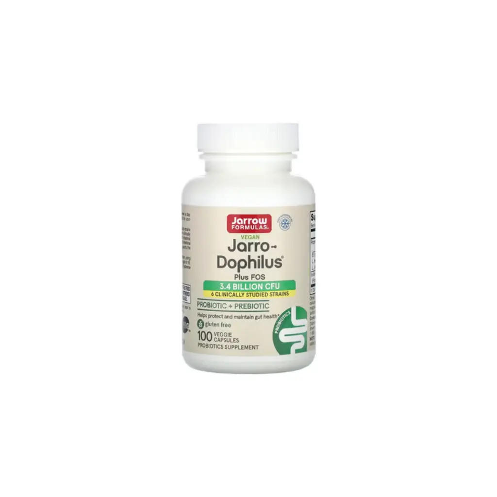 Jarrow Formulas, Jarro-Dophilus Plus FOS vegano 100 caps
