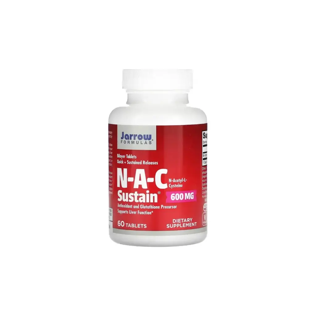 [790011077077] Jarrow Formulas NAC Sustain 600 mg 60 comprimidos