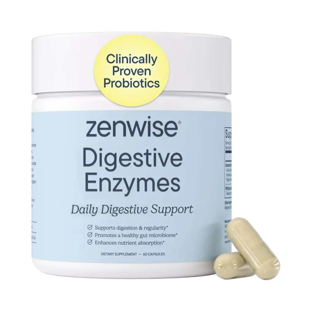 Zenwise Digestive Enzymes Probióticos Y Prebióticos Digestivos Con 60 Capsulas
