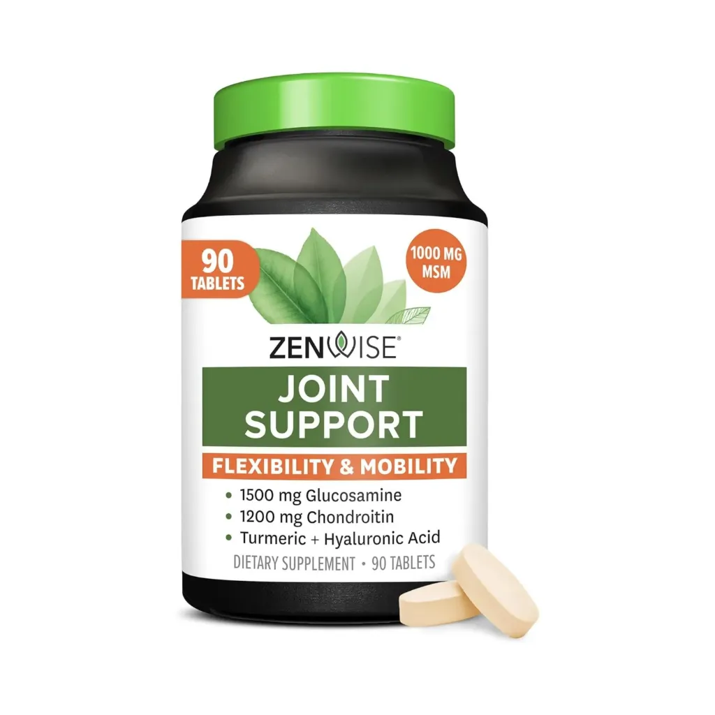 Zenwise Joint Support 1500mg Glucosamina y 1200mg Condroitina Con 90 Tabletas
