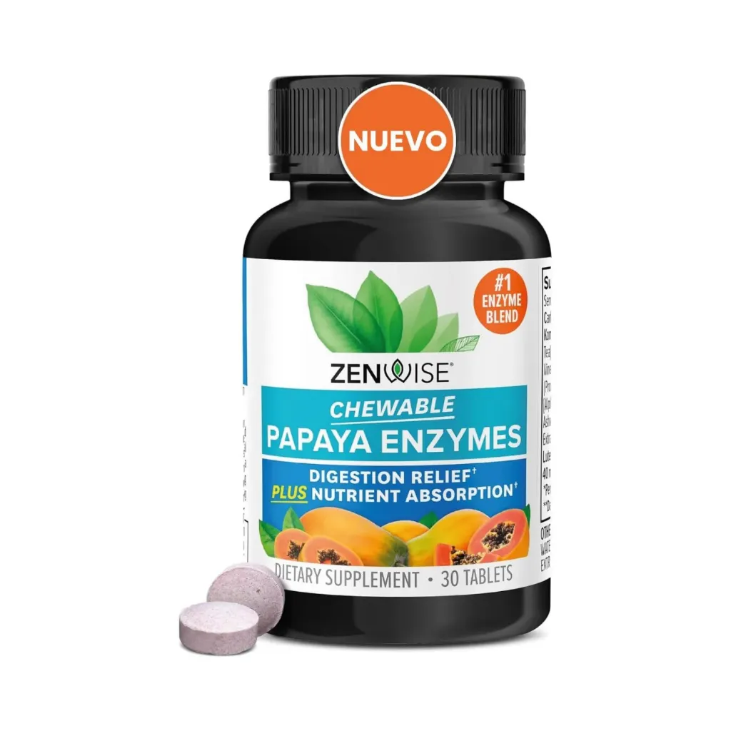 Zenwise Enzimas de Papaya Con 30 Tabletas