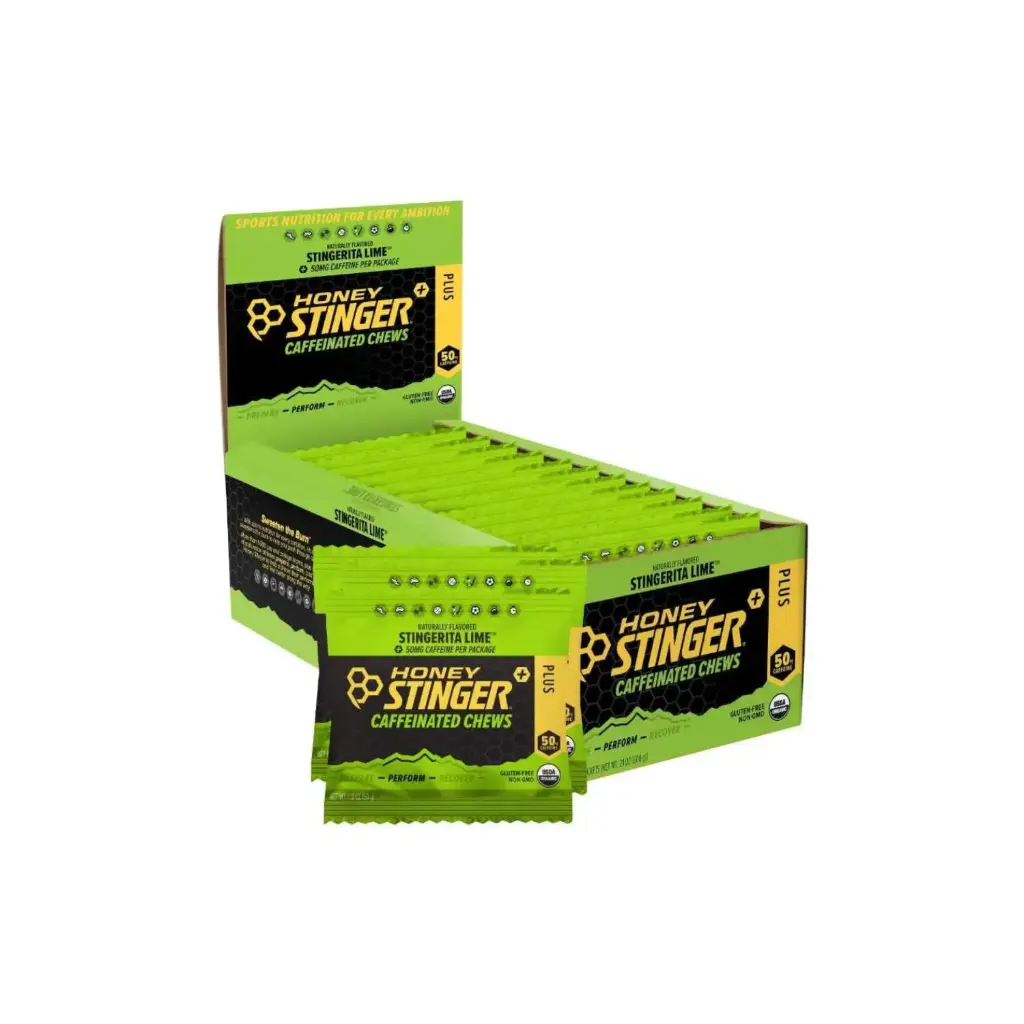 Honey Stinger, Gomitas energéticas, cafeina, 12 pzs sfn Stingerita Lime 50 mg