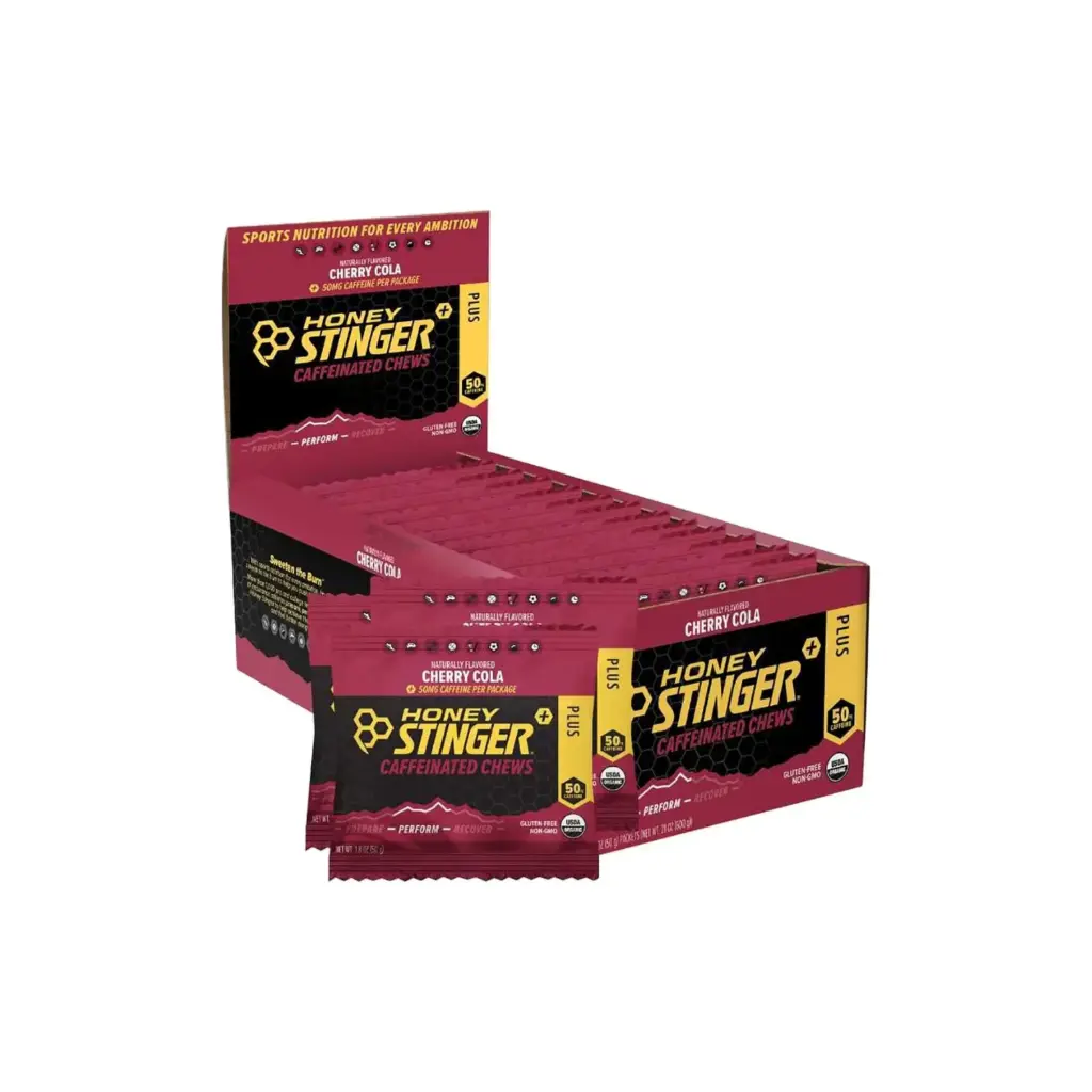 [810815026702] Honey Stinger, Gomitas energéticas, cafeina 50 mg 12 pzs, Cherry Cola