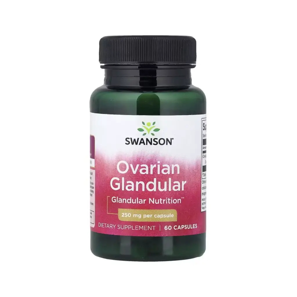 [087614113029] Swanson Glándula Ovárica, Glandular Nutrition 250 Mg, 60 Cápsulas 