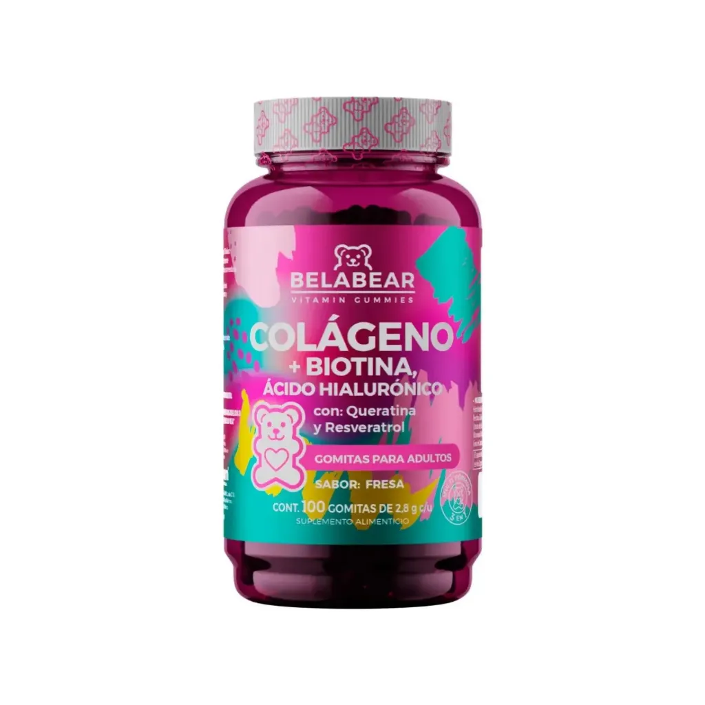 SOLANUM COLAGENO+BIOTINA Y ACIDO HIALURONICO DE 100 GOMITAS