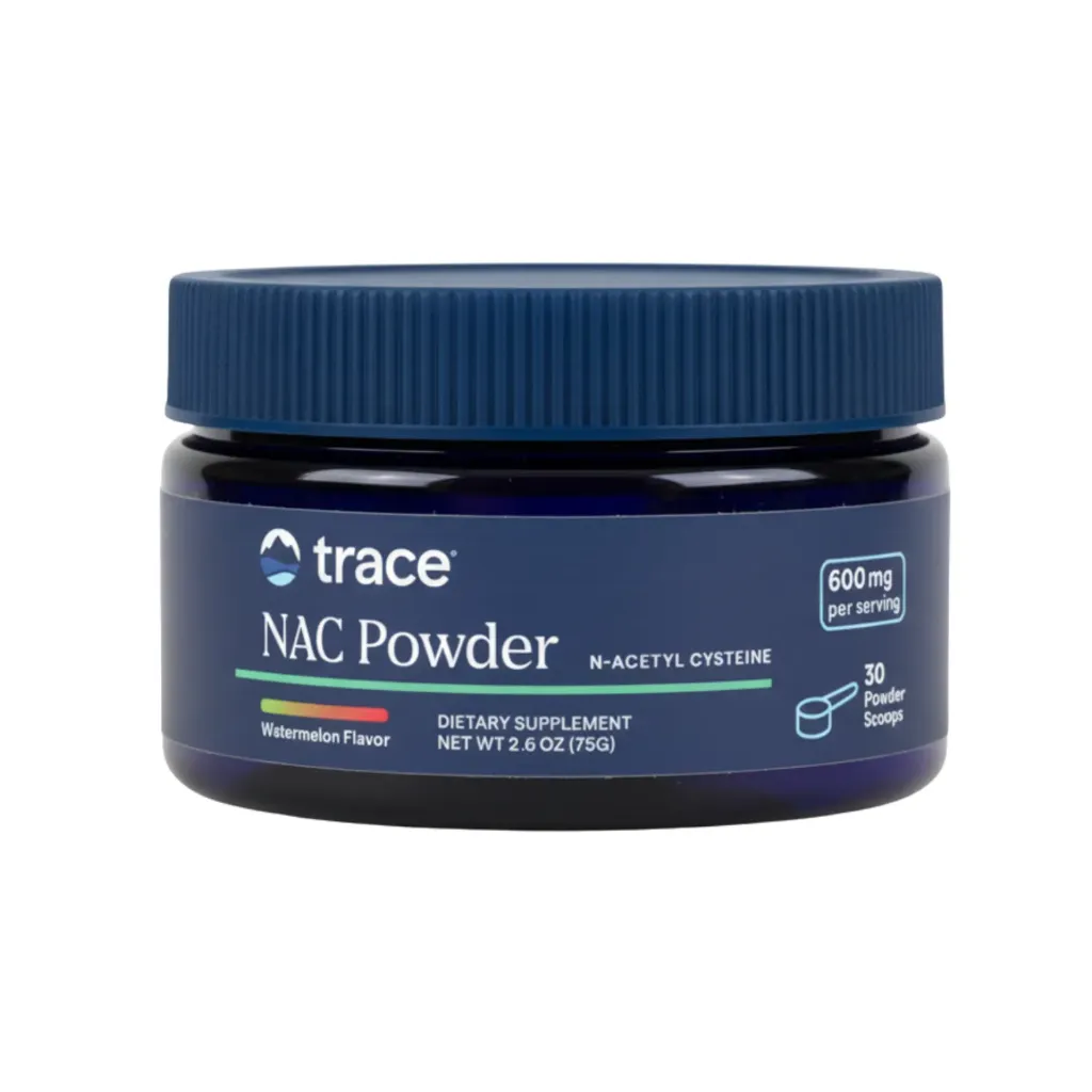 Trace Minerals NAC Powder - Suplemento en polvo de N-acetil cisteína para la salud respiratoria y el apoyo inmunológico - Soporte antioxidante - Mezcla de bebida - Sandía - 30 porciones