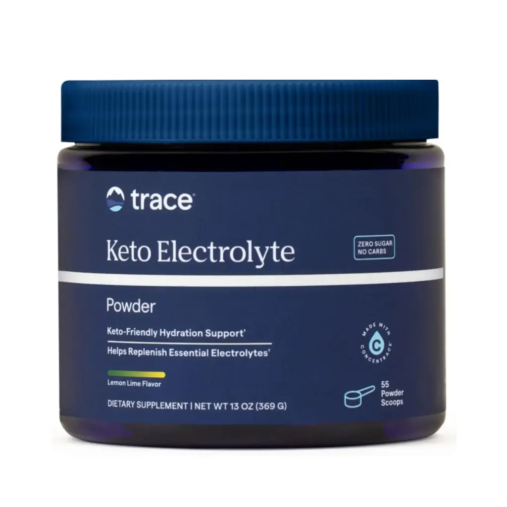 Trace Minerals, Keto Electrolyte Powder, Polvo de electrolitos Keto 11.6oz 330gr, Restaura los Electrolitos Perdidos Lima Limon