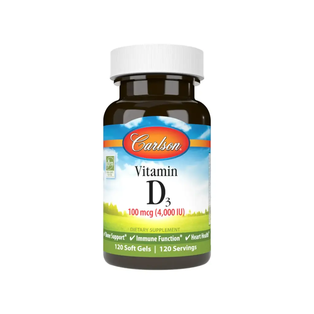 [088395014314] Carlson Labs Vitamina D3 100 Mcg (4000 Iu) 120 Softgels