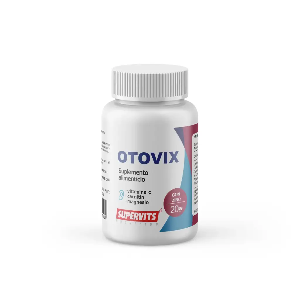 [9174856739566] Supervit Suplemento Otovix Para El Sistema Auditivo,carnitina 20 Capsulas 