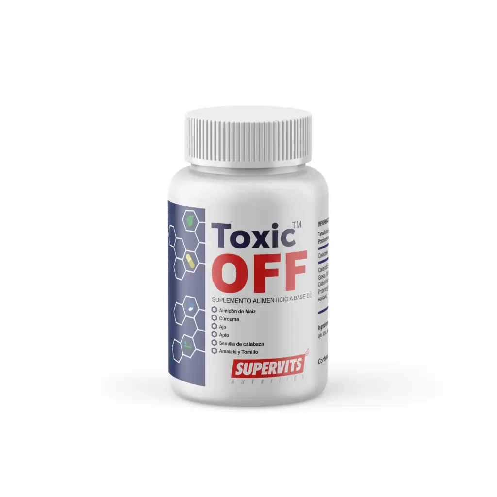 [7503045489494] Supervits Toxic Off  Ayudará A Eliminar Los Parásitos 20 Capsulas 
