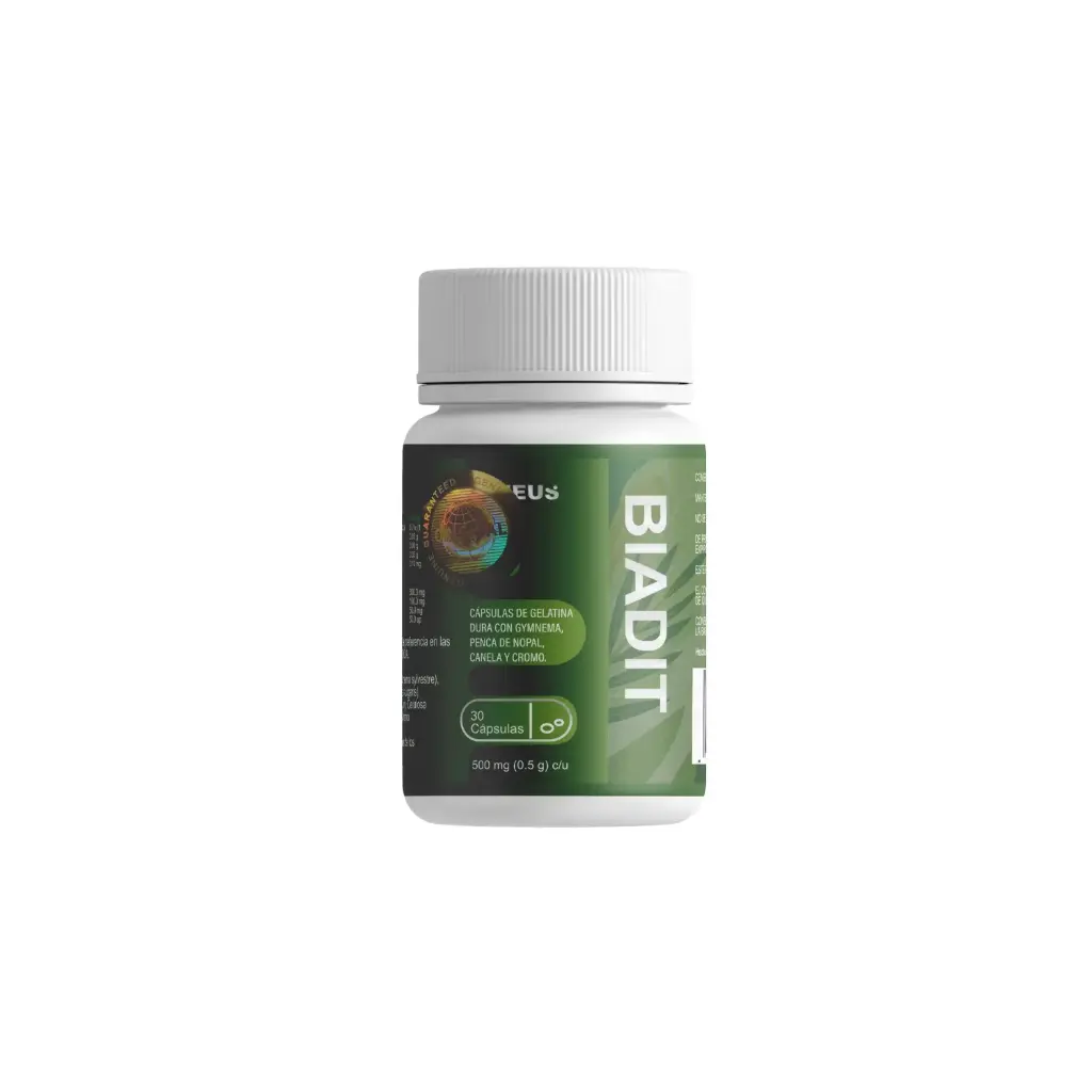 [161123_02760] Supervits Biadit Original - Gymnema , Nopal , Canela 30 Capsulas 