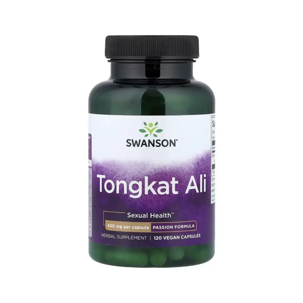 [087614080130] Swanson Tongkat Ali, Salud Sexual, 400 Mg, 120 Cápsulas Veganas 