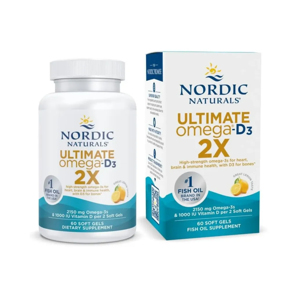 NORDIC NATURALS ULTIMATE OMEGA-D3 2X 1000IU 60 SOFT GELS