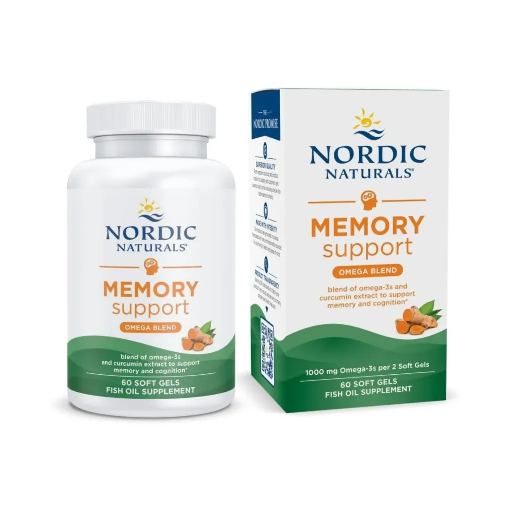 Nordic Naturals Memory Support 1000 mg Omega-3 Con 60 Softgels