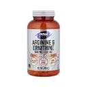 Now Foods Sports Arginina 500 Mg Y Ornitina 250 Mg, Producto Promotor Del Óxido Nítrico 250 Cápsulas Vegetales