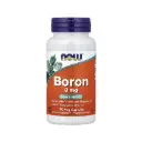Now Foods Boron 3 Mg Con Calcio Y Magnesio, Refuerzo Para La Salud Ósea 100 Cápsulas Vegetales