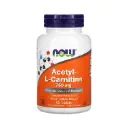 Now Foods Acetil-L-Carnitina 750 Mg, Función Del Cerebro Y Las Neuronas 90 Tabletas