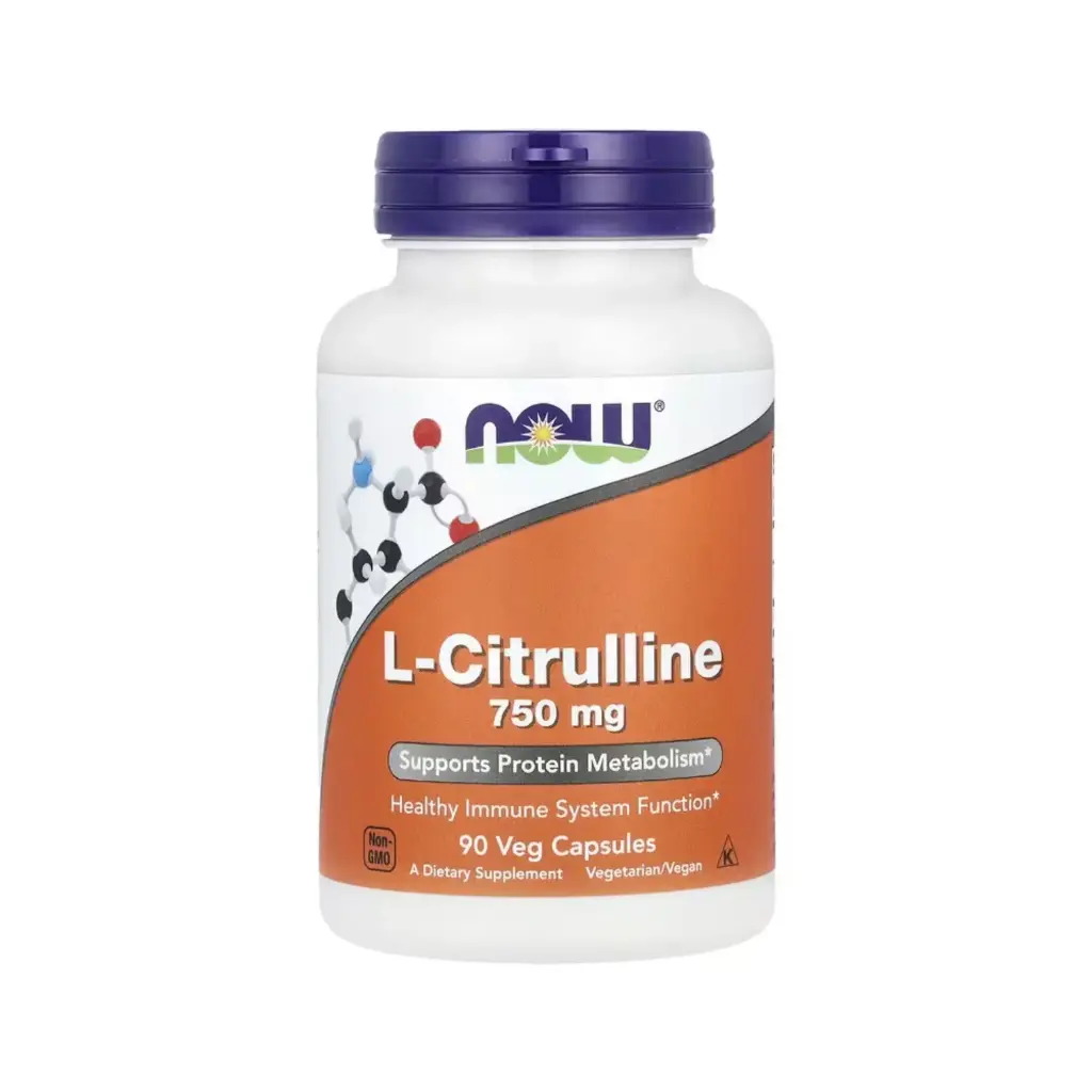 [733739000835] Now Foods L-Citrulina 750 Mg, Favorece El Metabolismo De Las Proteínas Y Función Saludable Del Sistema Inmunitario 90 Cápsulas Vegetales