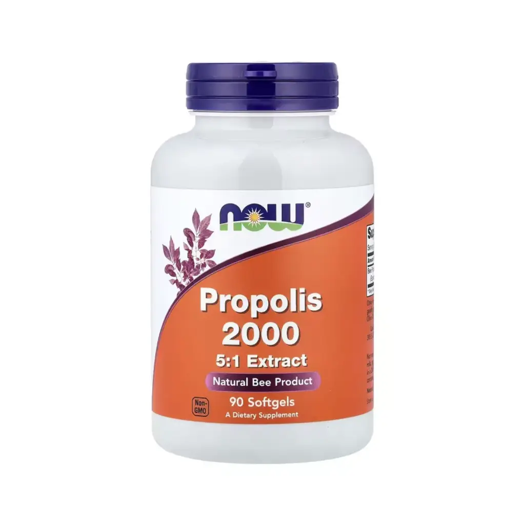 Now Foods Propóleo 2000 400 Mg Extracto 5:1,  90 Cápsulas Blandas 