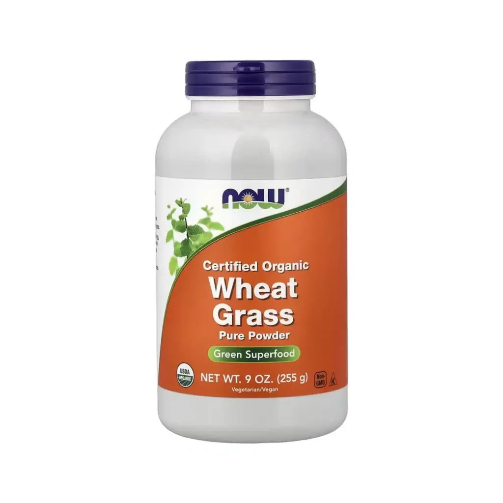 Now Foods Hierba De Trigo Orgánico Certificado, Polvo Puro, 255 G (9 Oz)
