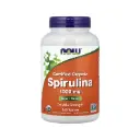 NOW Foods Espirulina orgánica certificada 1000 mg Doble concentración, 240 tabletas