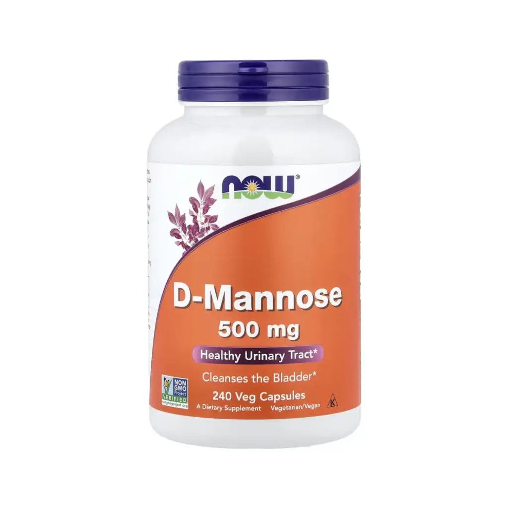 [733739028167] Now Foods D-Manosa 500 mg, Vías Urinarias Saludables 240 Cápsulas Vegetales