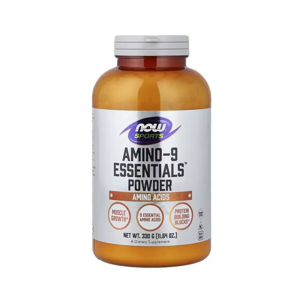 [733739002068] Now Foods Sports Amino-9 Essentials, Suplemento De Los 9 Aminoácidos Esenciales En Polvo, 330 G (11,64 Oz)