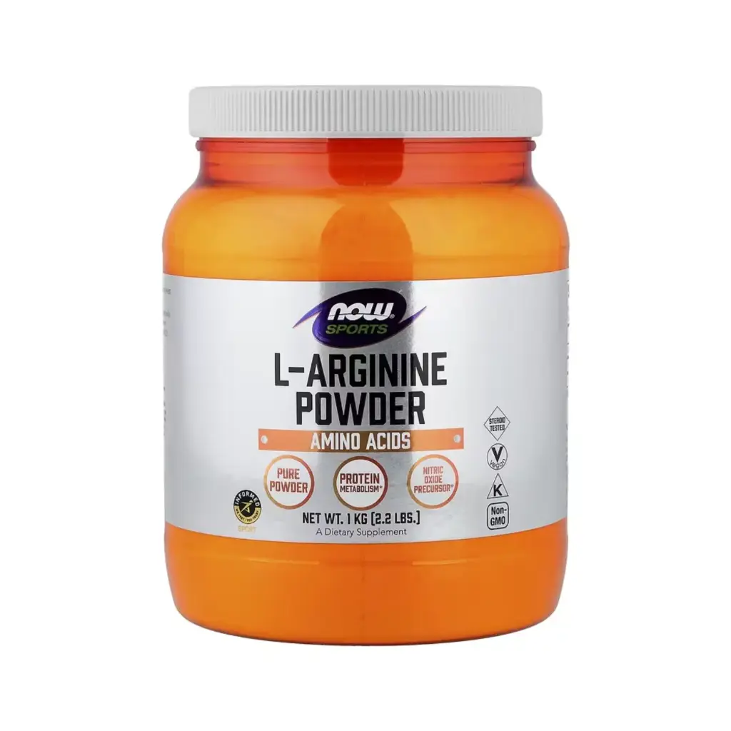 Now Foods Deportes L-Arginina En Polvo, Precursor Del Óxido Nítrico 1 Kg (2,2 Lb)