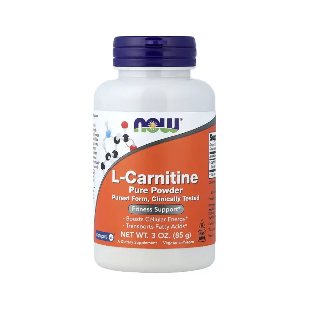 [733739002174] Now Foods L-Carnitina Pura En Polvo, Refuerzo Para El Acondicionamiento Físico 85 G (3 Oz)