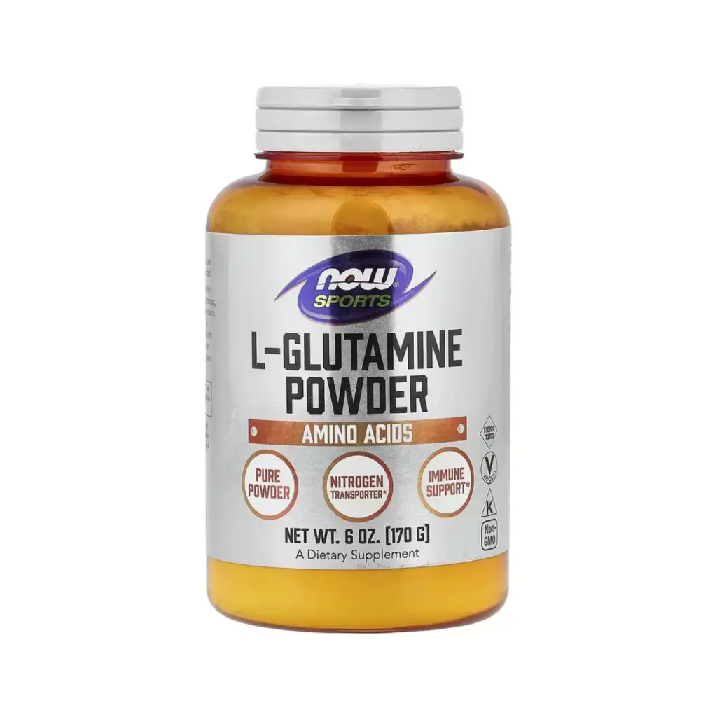 Now Foods Deportes L-Glutamina En Polvo, Transportador De Nitrógeno Y Apoyo Inmunológico 170 G (6 Oz)