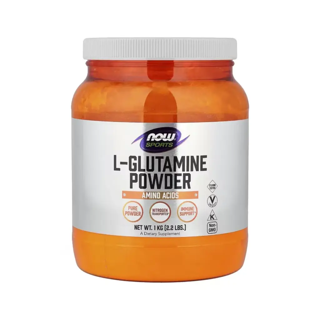 Now Foods Sports L-Glutamina En Polvo, Refuerzo Para El Sistema Inmunitario 1 Kg (2,2 Lb)